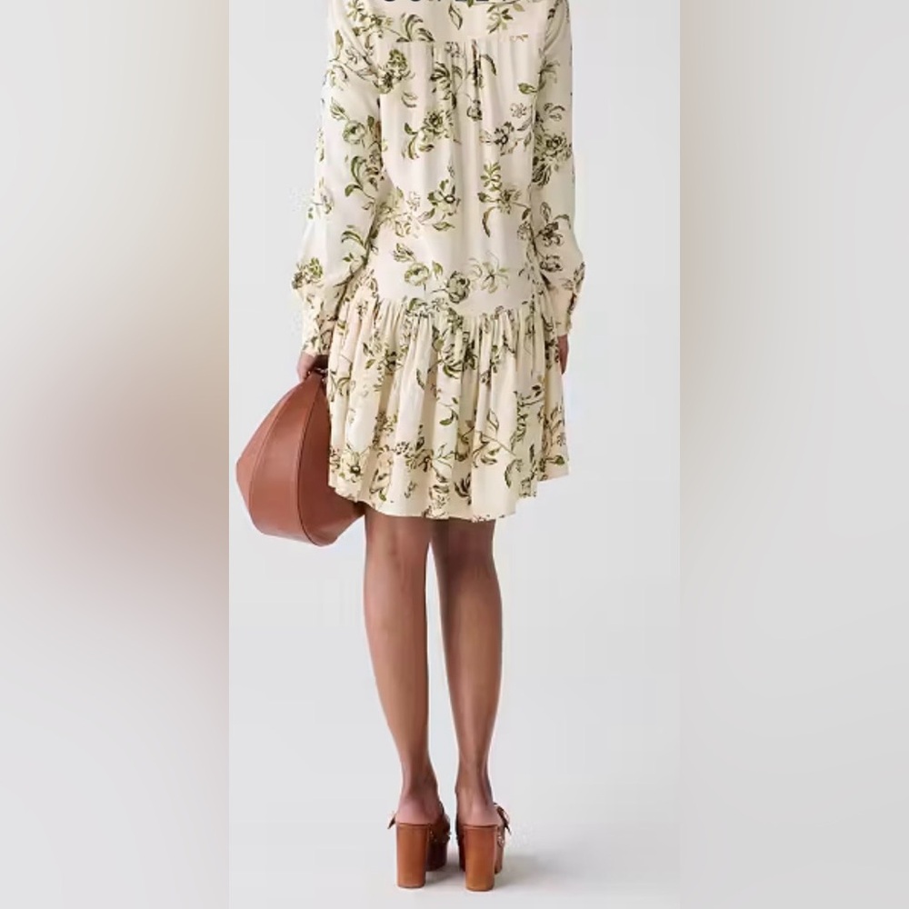Kate Spade GATHERED FLOUNCE
SHIRTDRESS Color: Parchment XL NWT - Picture 2 of 12